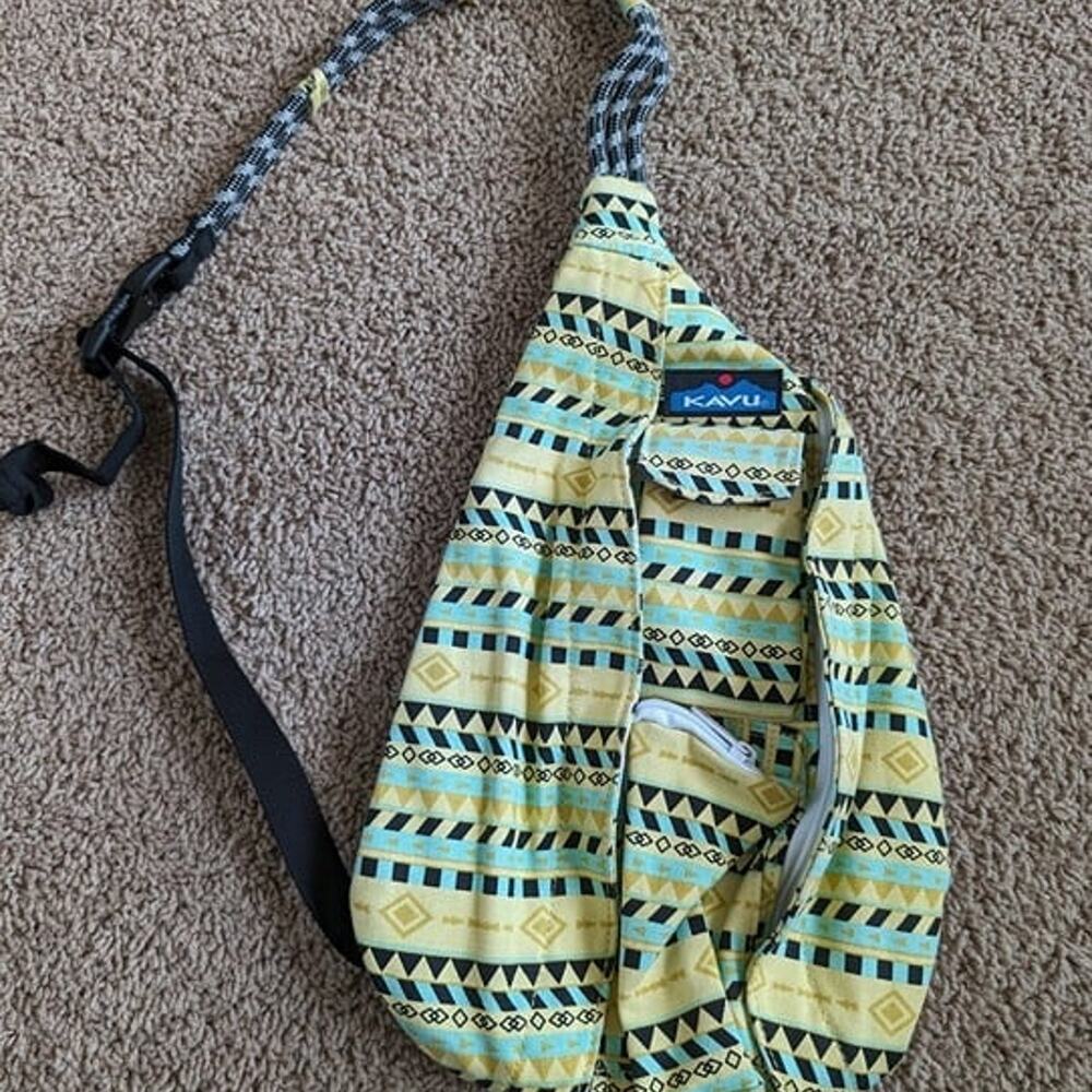 Kavu Rope Sling Bag Aztec Print Hiking Camping Fishing Outdoors Athletic